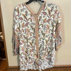 Paisley Print Women's Top